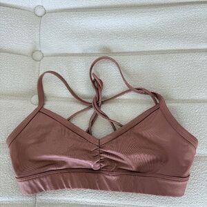 ALO Yoga Sunny Strappy Bra XS Terracotta